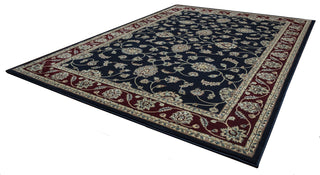 Rizzy Chateau CH4219 Black Area Rug Angle Shot