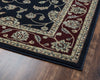 Rizzy Chateau CH4219 Black Area Rug Corner Shot