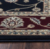 Rizzy Chateau CH4219 Black Area Rug Close Shot