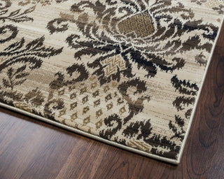 Rizzy Chateau CH4244 Khaki/Ivory Area Rug Corner Shot