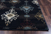 Rizzy Chateau CH4250 Black Area Rug Edge Shot