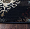 Rizzy Chateau CH4250 Black Area Rug Close Shot