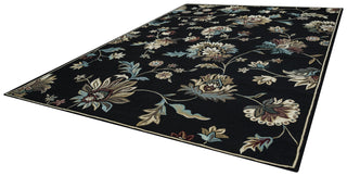 Rizzy Chateau CH4331 Black Area Rug Angle Shot