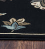 Rizzy Chateau CH4331 Black Area Rug Close Shot