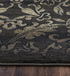 Rizzy Chateau CH4437 Black / Brown Area Rug Close Shot