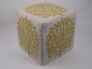 Momeni Chainstitch Pillows Ottomans CSO-6 Yellow main image