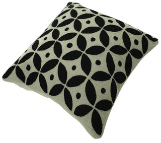 Momeni Chainstitch Pillows Ottomans CSP-1 Black main image