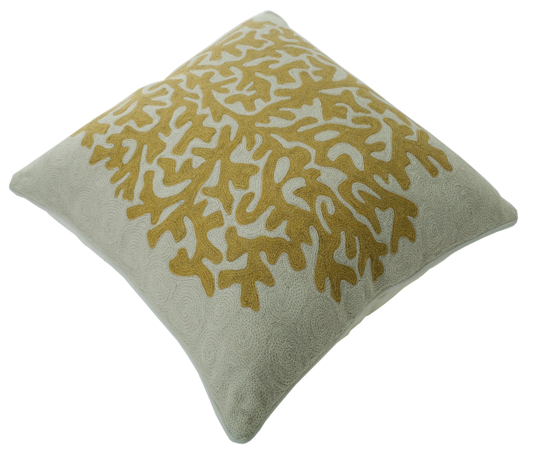 Momeni Chainstitch Pillows Ottomans CSP-6 Yellow main image
