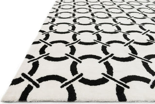 Loloi Charlotte CT-05 Ivory / Onyx Area Rug Corner Shot