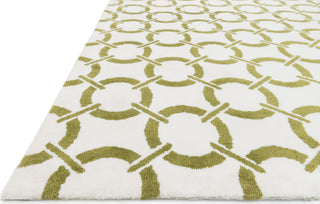 Loloi Charlotte CT-05 Ivory / Peridot Area Rug Corner Shot