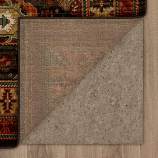 Karastan Spice Market Charlemont Charcoal Area Rug Back Image