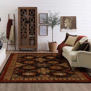 Karastan Spice Market Charlemont Charcoal Area Rug Lifestyle Image