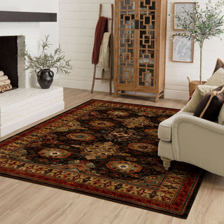 Karastan Spice Market Charlemont Charcoal Area Rug Lifestyle Image Feature