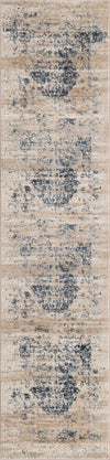 Unique Loom Chateau T-H446E Dark Blue Area Rug Runner Top-down Image