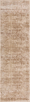 Unique Loom Chateau T-H463D Beige Area Rug Runner Top-down Image
