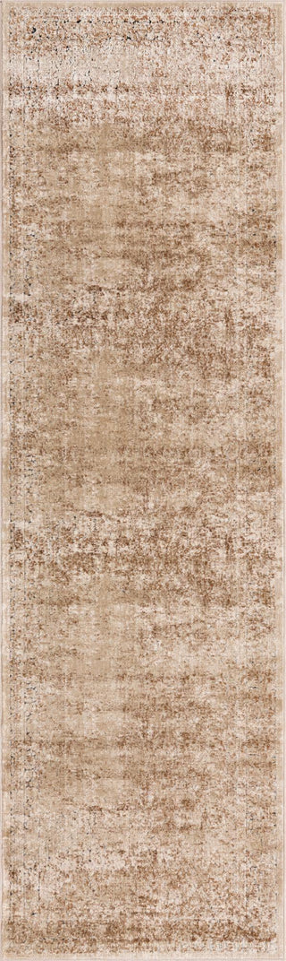 Unique Loom Chateau T-H463D Beige Area Rug Runner Top-down Image