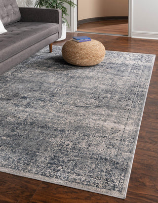 Unique Loom Chateau T-H463D Dark Blue Area Rug Rectangle Lifestyle Image Feature