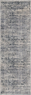 Unique Loom Chateau T-H463D Dark Blue Area Rug Runner Top-down Image