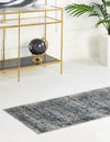 Unique Loom Chateau T-H463D Dark Blue Area Rug Runner Lifestyle Image