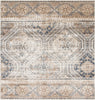 Unique Loom Chateau T-H540E Blue Beige Area Rug Square Lifestyle Image