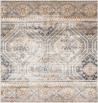 Unique Loom Chateau T-H540E Blue Beige Area Rug Square Lifestyle Image