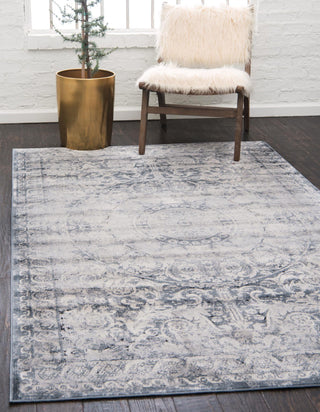 Unique Loom Chateau T-H549E Dark Blue Area Rug Rectangle Lifestyle Image Feature