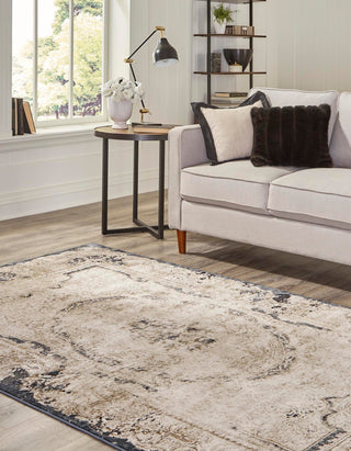 Unique Loom Chateau T-H556D Cream Area Rug Rectangle Lifestyle Image