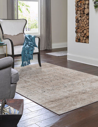 Unique Loom Chateau T-K056A Beige Area Rug Rectangle Lifestyle Image