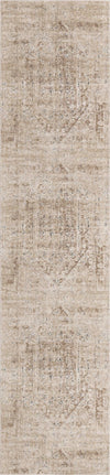 Unique Loom Chateau T-K056A Beige Area Rug Runner Top-down Image