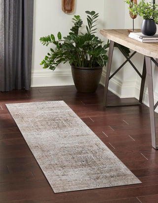 Unique Loom Chateau T-K056A Beige Area Rug Runner Lifestyle Image