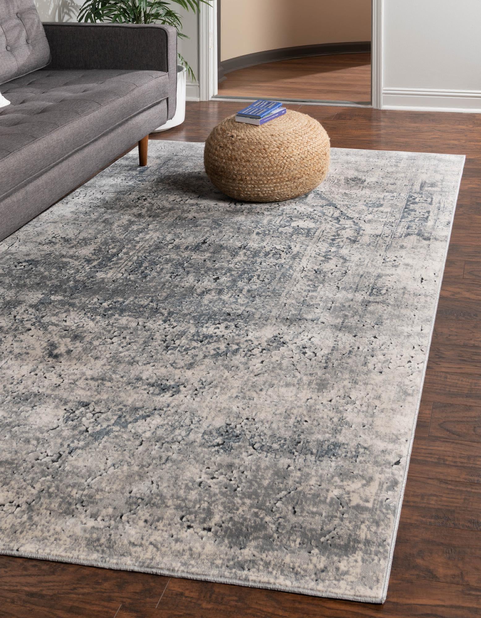 Unique Loom Chateau T-K056A Gray Area Rug – Incredible Rugs and Decor