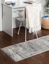 Unique Loom Chateau T-K056A Gray Area Rug Runner Lifestyle Image