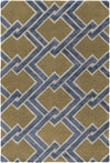 Chamber CHB-1016 Green Hand Tufted Area Rug by Surya 5' X 7'6''