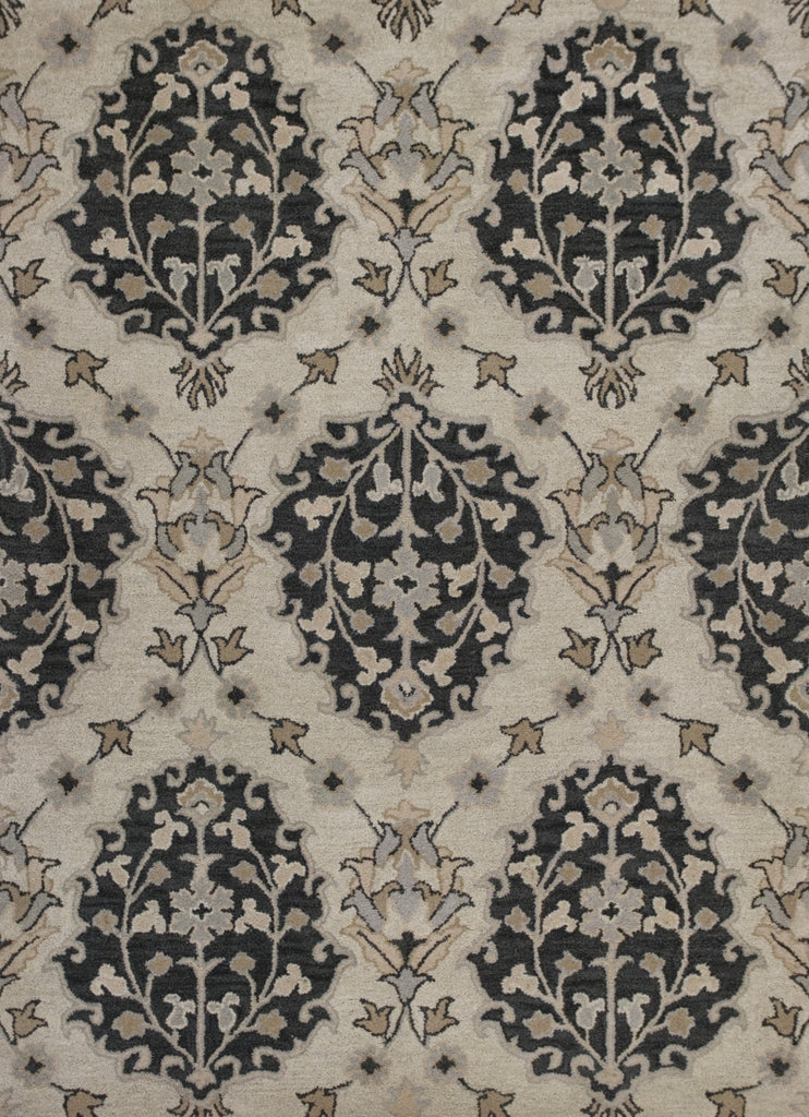 KAS Chelsea 2393 Ivory Medallia Hand Tufted Area Rug