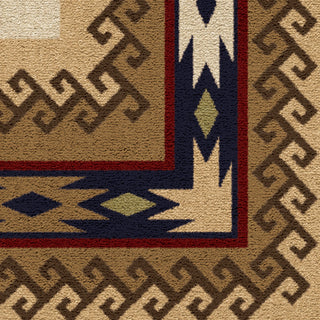 Orian Rugs Cherokee San Angelo Beige Area Rug Close Up