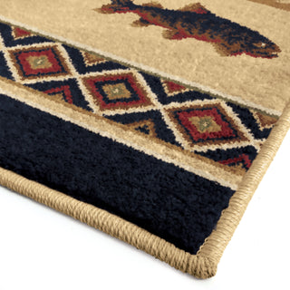 Orian Rugs Cherokee Oregon Trail Brown Area Rug Corner Shot