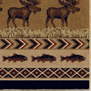 Orian Rugs Cherokee Oregon Trail Brown Area Rug Close Up