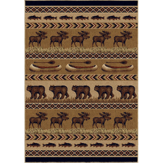 Orian Rugs Cherokee Oregon Trail Brown Area Rug main image