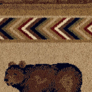 Orian Rugs Cherokee Oregon Trail Brown Area Rug Swatch