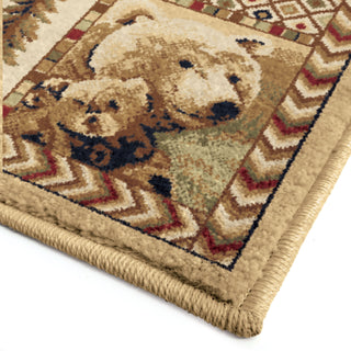 Orian Rugs Cherokee Big Spring Beige Area Rug Corner Shot