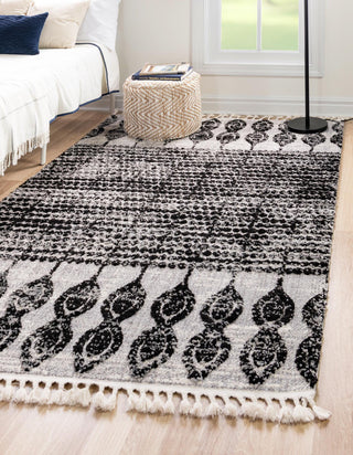 Unique Loom Cherokee T-CHRK1 Black Area Rug Rectangle Lifestyle Image Feature