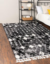 Unique Loom Cherokee T-CHRK2 Fossil Gray Area Rug Rectangle Lifestyle Image Feature
