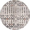 Unique Loom Cherokee T-CHRK2 Sand Area Rug Round Lifestyle Image