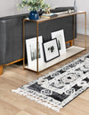 Unique Loom Cherokee T-CHRK3 Fossil Gray Area Rug Runner Lifestyle Image