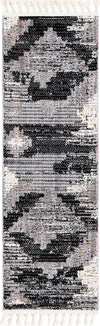 Unique Loom Cherokee T-CHRK4 Fossil Gray Area Rug Runner Top-down Image