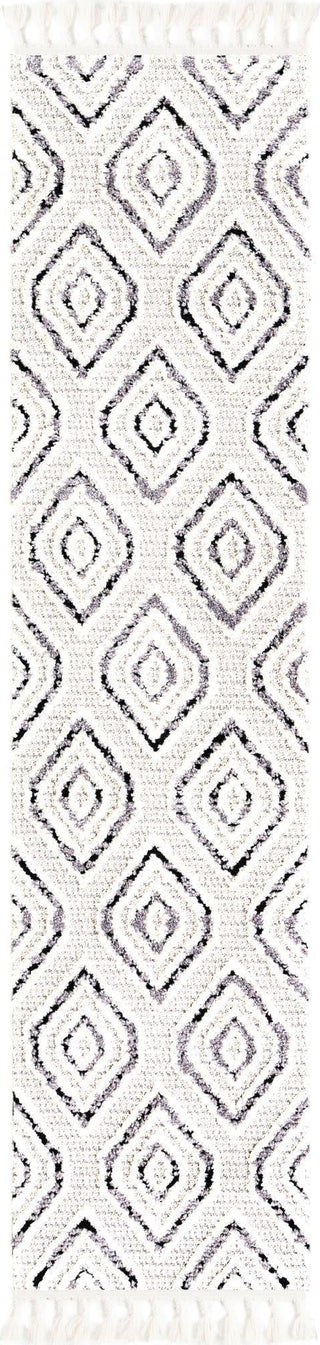 Unique Loom Cherokee T-CHRK5 Black and White Area Rug Runner Lifestyle Image