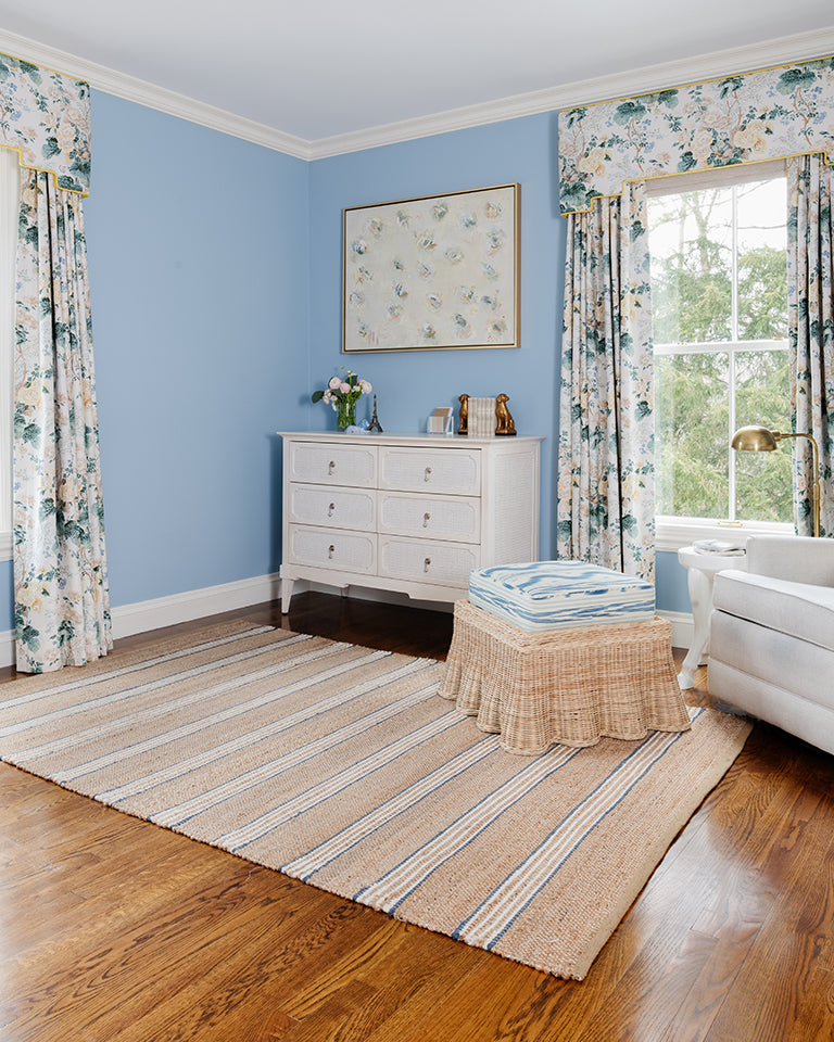 Momeni Chestnut CHS-1 Blue Area Rug by Erin Gates Lifestyle Image Feature