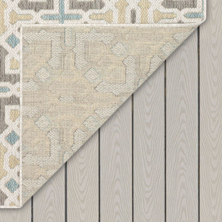 Karastan Drew and Jonathan Outdoor Chilcott Platinum Area Rug Back Image