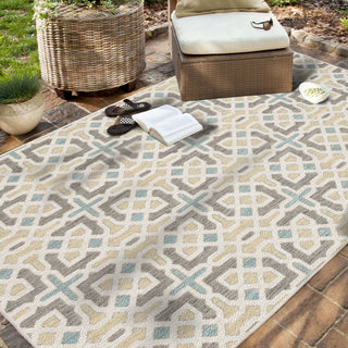 Karastan Drew and Jonathan Outdoor Chilcott Platinum Area Rug Main Image