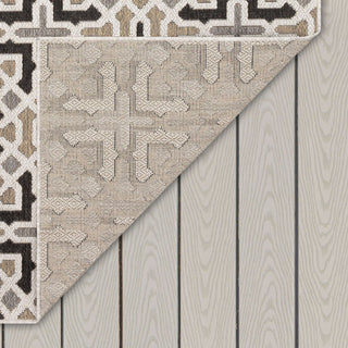 Karastan Drew and Jonathan Outdoor Chilcott Taupe Area Rug Back Image